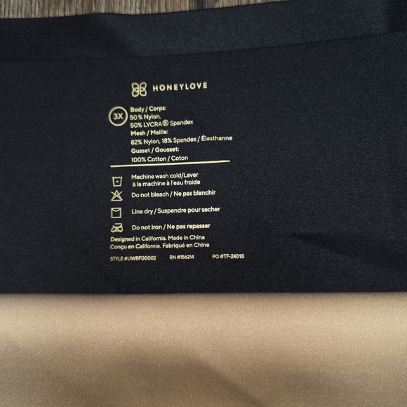 NWT Honeylove High Waist Briefs 3X – Sculpting Shapewear Panty with Mesh Panels - Picture 9 of 9